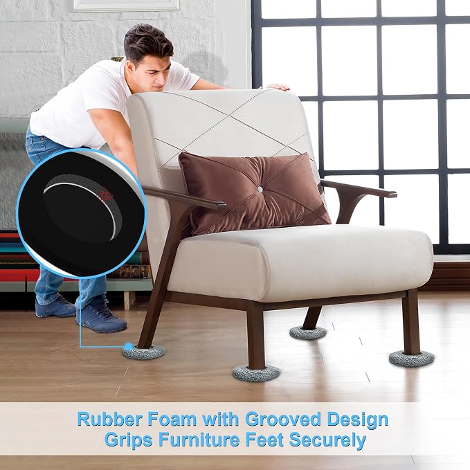 New Upgrade Furniture Sliders, Round Moving Pads - Image 4