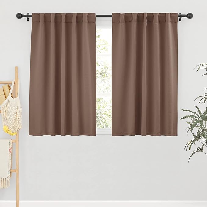 RYB HOME Small Window Curtains Blackout, Privacy Thermal Insulating Drapes by RYBHOME