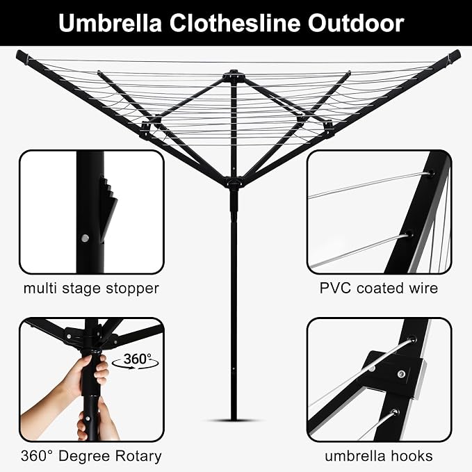 Umbrella Clothesline Outdoor - Image 6