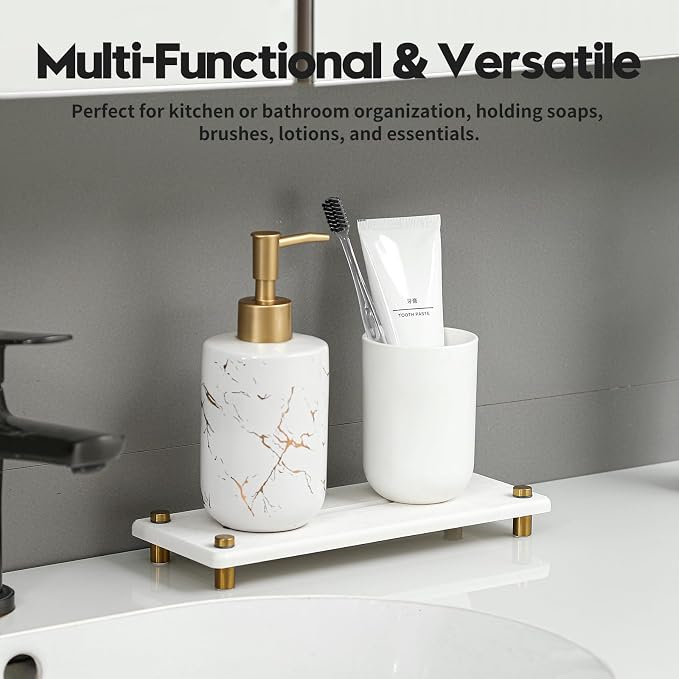 Water Absorbing Stone Sink Caddy Kitchen Sink Organizer Tray, Diatomite - Image 7