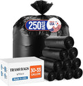 Delxo 30-33 Gallon Black Trash Bags, Durable & Puncture-Resistant Plastic by Delxo