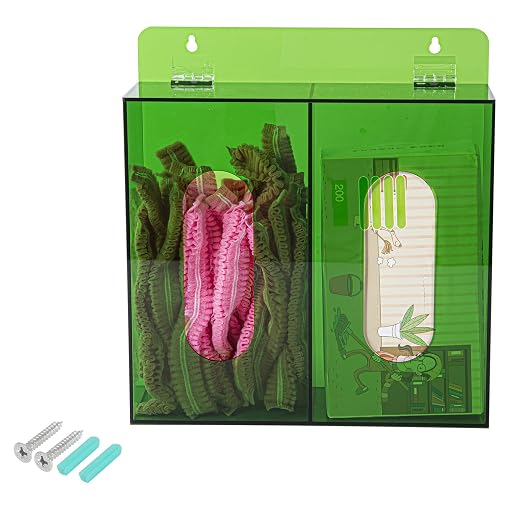Wall Mounted Glove Dispenser, Hairnet Shoe Cover Dispenser，Acrylic Glove Box by BkmamLab