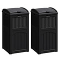 Flamaker 30 Gallon Trash Can, Resin Outdoor Garbage Can by Flamaker