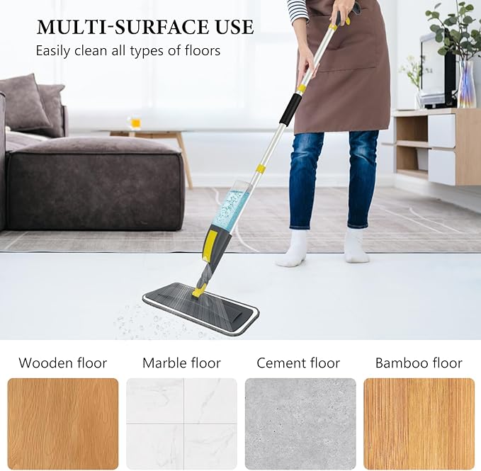 NileHome Spray Mop for Floor Cleaning, Dust Mop - Image 4