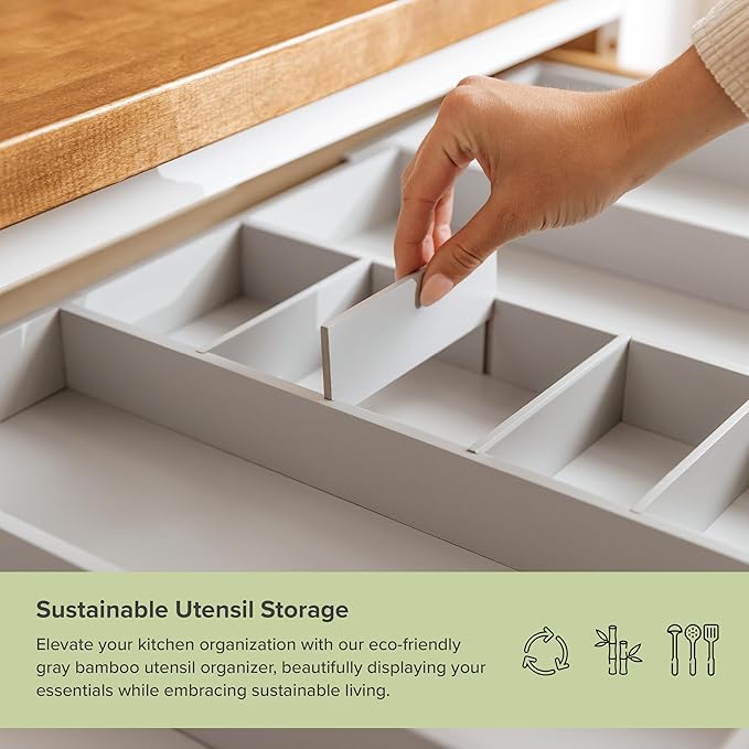 KitchenEdge Adjustable Kitchen Drawer Organizer - Image 5