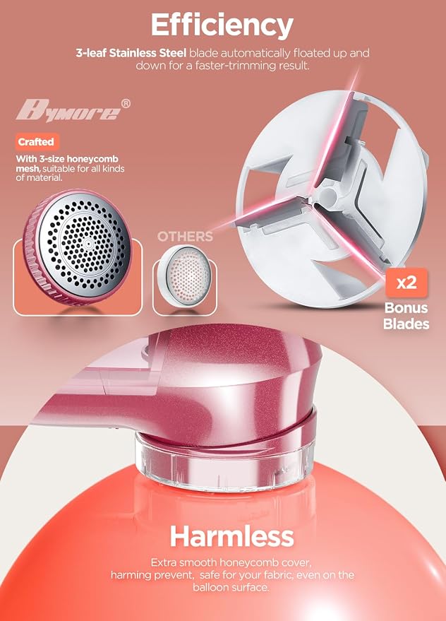 Fabric Shaver, Lint Remover, Bymore Lint Shaver Defuzzer Sweater Shaver - Image 3