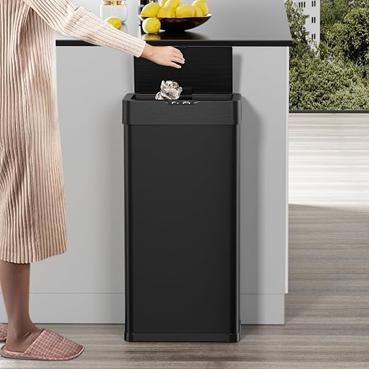 TLSUNNY 18.5 Gallon Motion Sensor Trash Can, Touchless Automatic Garbage Can - Image 7