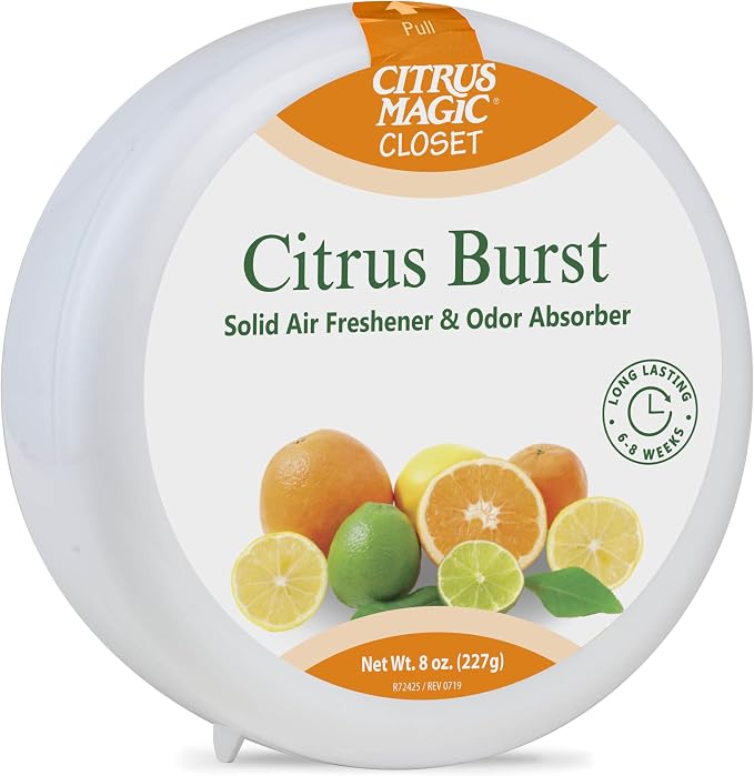 Citrus Magic For Closets Odor Absorbing Solid Air Freshener, Citrus Burst - Image 3