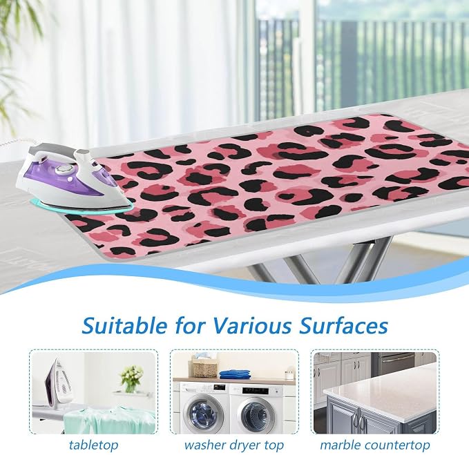 Light Leopard Print Pattern Ironing Mat - Image 5