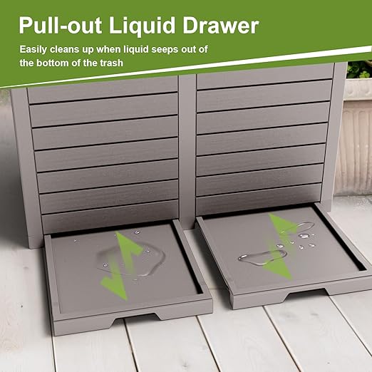 62 Gallon Outdoor Trash Can - Image 3
