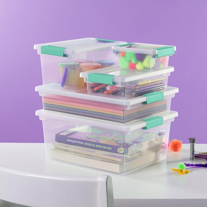 Sterilite 30-Pack Clip Box, Stackable Clear Plastic Bins - Image 6