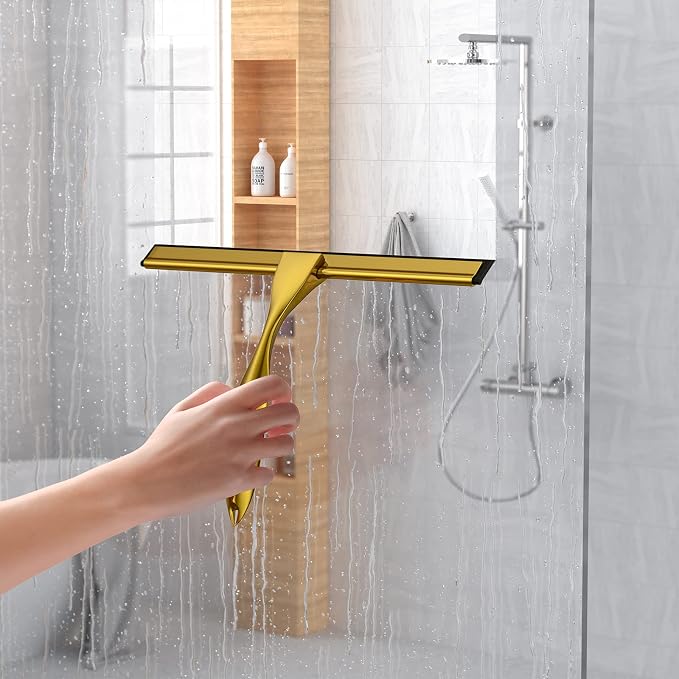 14-Inches Stainless Steel Shower Squeegee Set, Include Shower Door Hook - Image 7