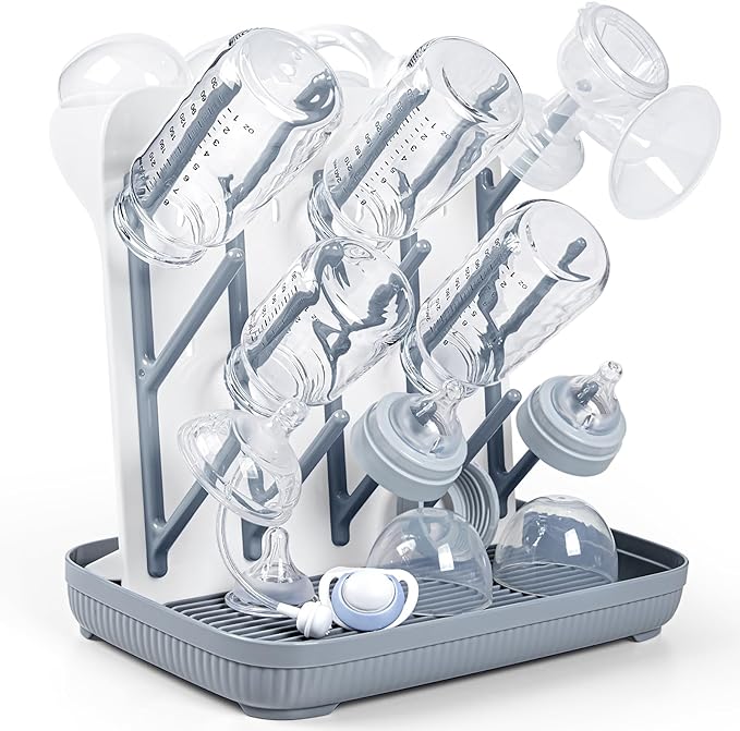 Termichy Baby Bottle Drying Rack: Large Vertical Bottle Dryer Rack Holder by Termichy