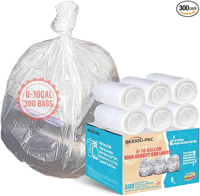 Trash Bags 8-10 Gallon by BEIDOU-PAC