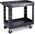 ELAFROS Heavy Duty Plastic Utility Cart 34 x 17 Inch by ELAFROS
