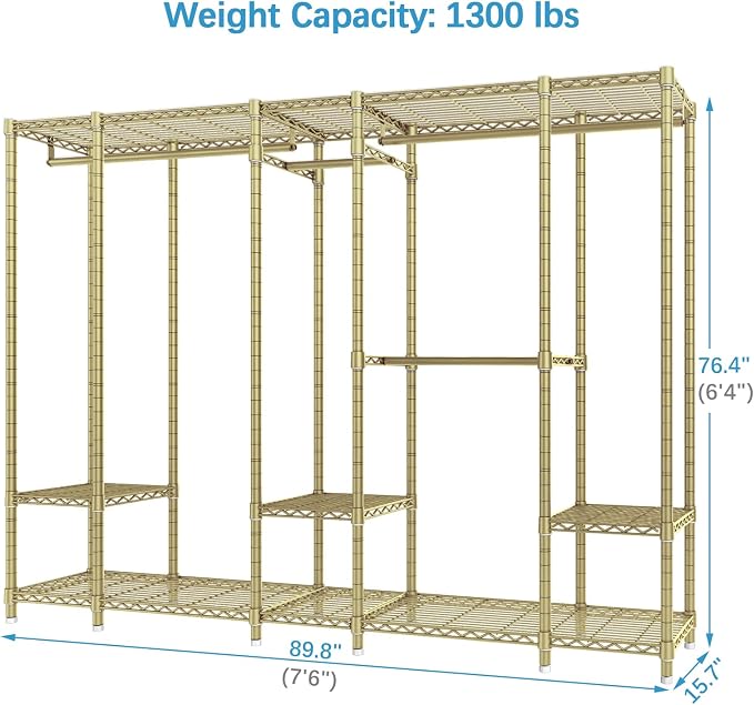 VIPEK V50 Extra Large Portable Closet Rack Bedroom Armoire Freestanding - Image 4