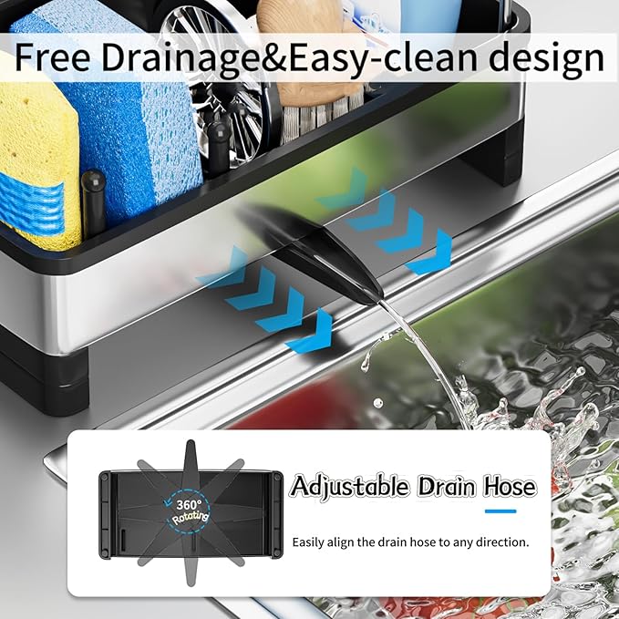 Sponge Holder for Kitchen Sink, Sink Caddy Organizer - Image 5