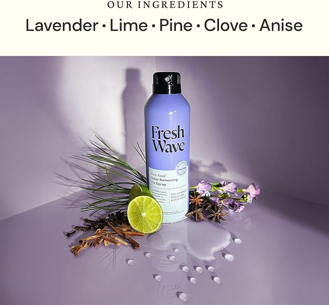 Fresh Wave Lavender Odor Eliminator Spray & Air Freshener, 8 oz. | Pack of 2 | - Image 2