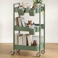 3 Tier Rolling Cart, Utility Cart by Nunsino