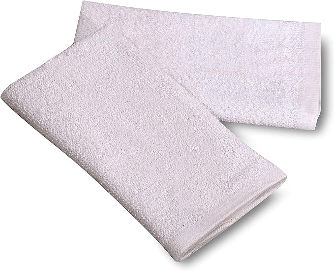 GOLD TEXTILES New Cotton Blend White Restaurant Bar Mops Kitchen Towels - Image 2