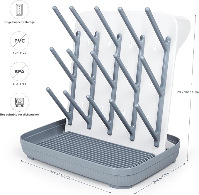 Termichy Baby Bottle Drying Rack: Vertical Bottle Dryer Rack Holder - Image 5
