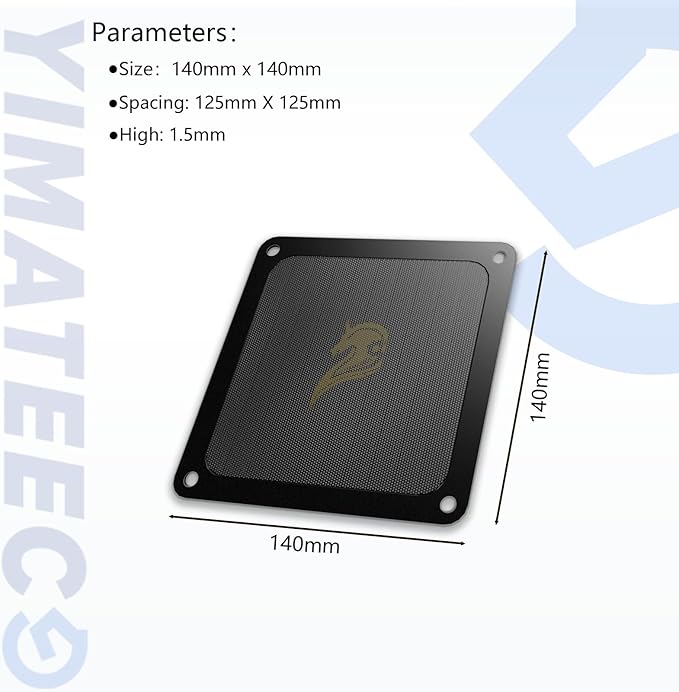 Dust Filter PC 140mm for Computer Cooler Fan/PSU/Routers Computer Fan Filter - Image 6