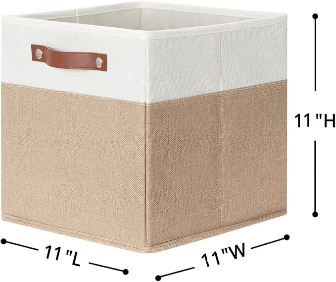 HNZIGE Fabric Storage Baskets Cubes Bins - Image 5