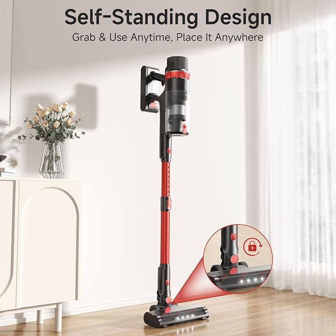 Cordless Vacuum Cleaner, 530W/45Kpa/70Mins Vacuum Cleaners - Image 5