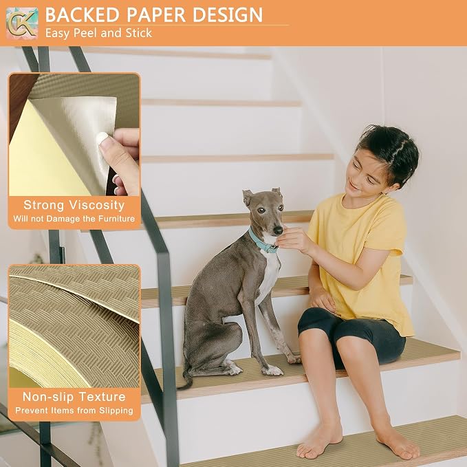Self-Adhesive Shelf Liner Kitchen Liner, Waterproof Backed Paper Easy Peel and - Image 5