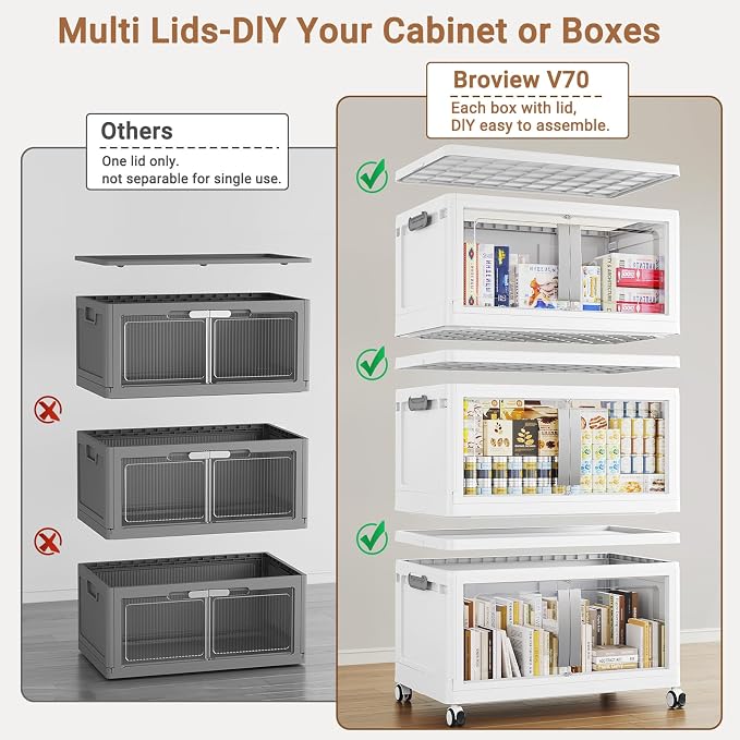 BROVIEW 640QT Stackable Storage Bins - Image 3