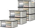 HomeHacks Storage 6-Pack Clothes Organizer Storage Bags Foldable Storage Box by HomeHacks