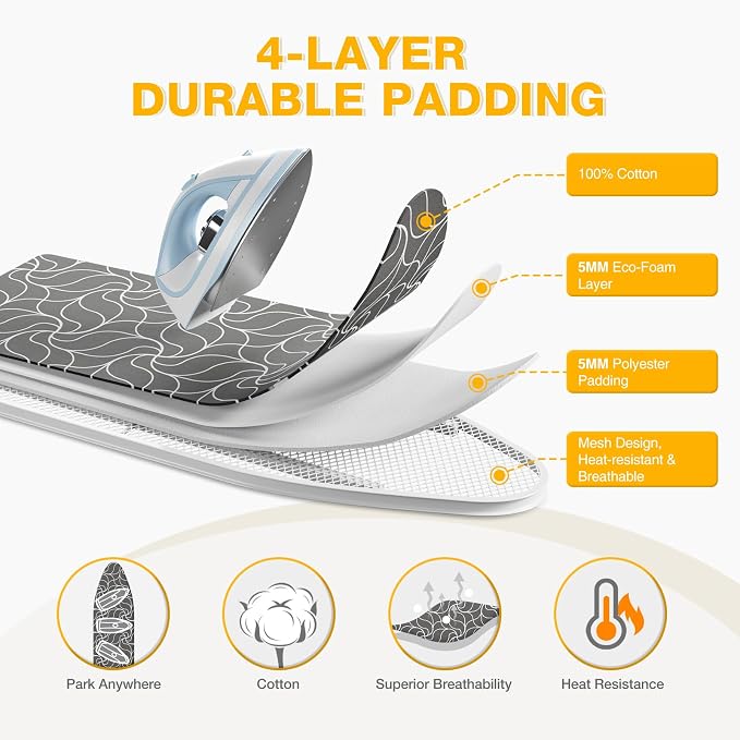 APEXCHASER Tabletop Ironing Board, Folding Legs Iron Board - Image 4