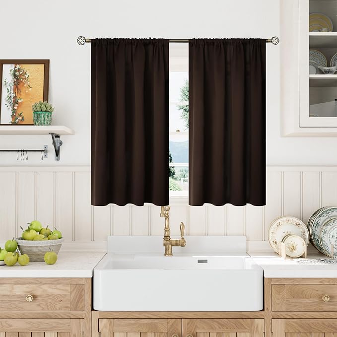BGment Short Blackout Curtains 40 Inches Length - Image 2