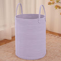 Large Woven Laundry Basket Hamper, 80L Cotton Rope Storage Bin by JMvicyroam