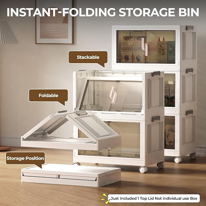 Elegant 5 Tiers Stackable Storage Bins - Image 3