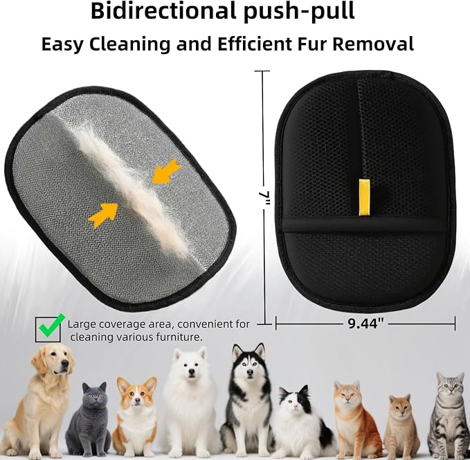 3Pcs Electrostatic Pet Hair Removal Gloves - Image 5
