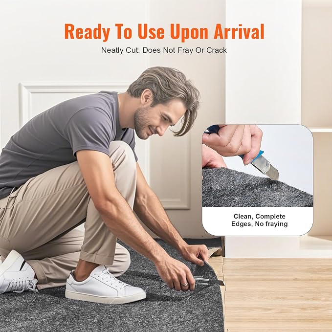 VEVOR Slip-Resistant Rug Pad, Protective Cushioning Carpet Pad, 1-2㎡ Area - Image 5