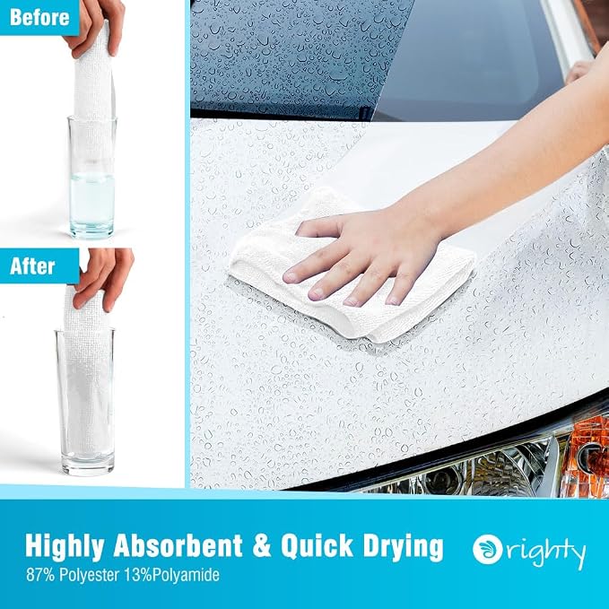Orighty Microfiber Cleaning Cloth, 12 Pack Microfiber Towels - Image 3