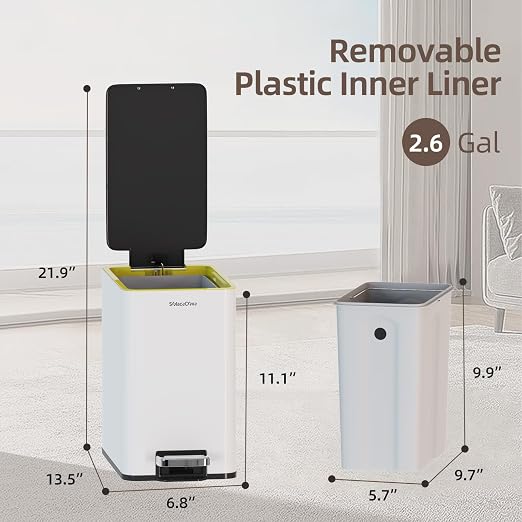 Stainless Steel Bathroom Trash can - Image 4