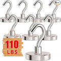 MIKEDE Magnetic Hooks Heavy Duty, 110LB+ Strong Magnet by MIKEDE