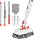 SetSail Floor Scrub Brush, 3-In-1 Tile Tub Floor Scrubber by SetSail