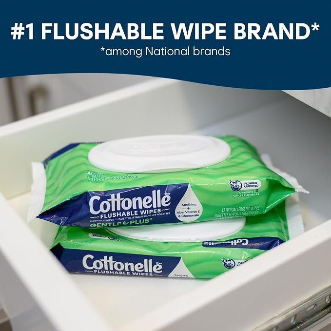 Cottonelle GentlePlus Flushable Wet Wipes - Image 3