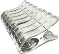 8 Pack Stainless Steel Clothespins, 4.7 Inch Towel Clips by Newraturner