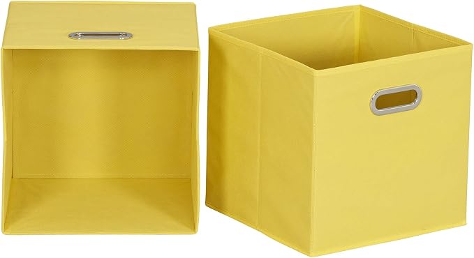 Household Essentials Yellow]Fabric Storage Bins - Image 4