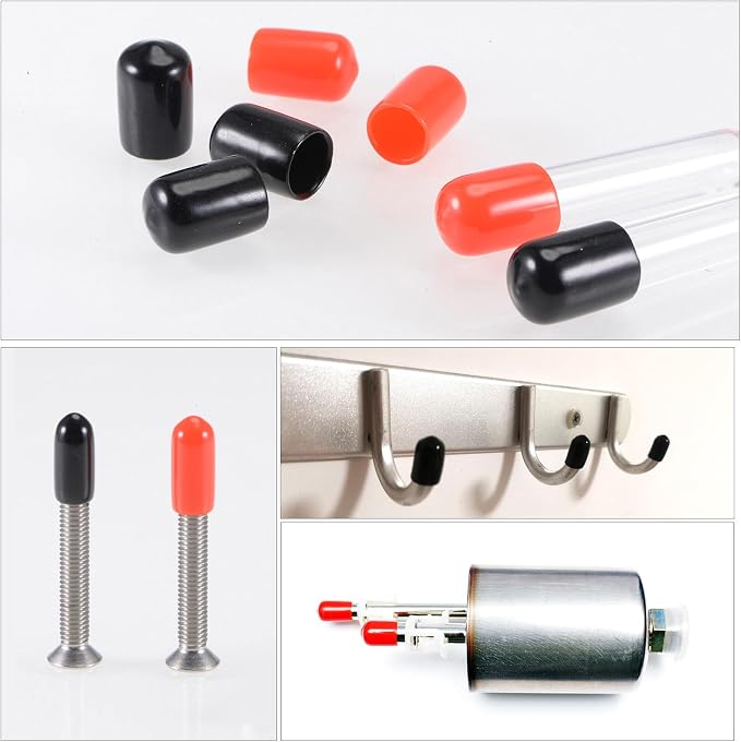 uxcell 20pcs Rubber End Caps 31mm ID Vinyl PVC Round Tube Bolt Cap Cover Screw - Image 5