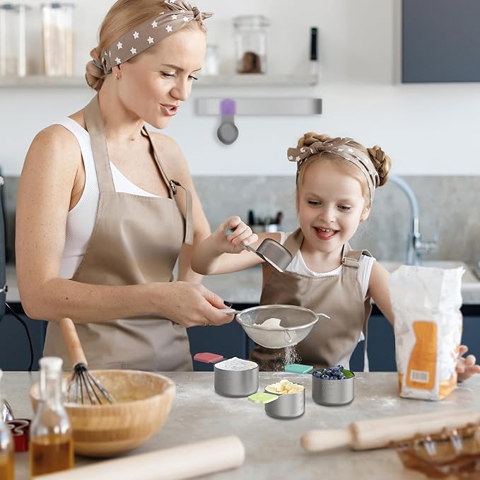 Magnetic Measuring Cups, 6 Stainless Steel Nesting Measuring Cup Set - Image 5