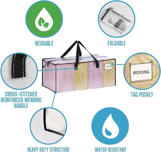 VENO 4 Pack Moving Bags Extra Large Storage Bags - Image 7