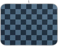 Buffalo Plaid Navy Blue Dish Drying Mat by Wamika