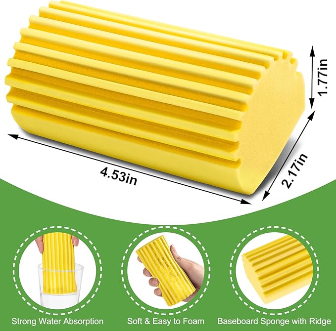4-Pack Damp Clean Duster Sponge Brush - Image 2