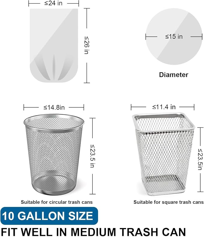 10-13 Gallon Trash Bags Drawstring 1.2 Mil - Image 4
